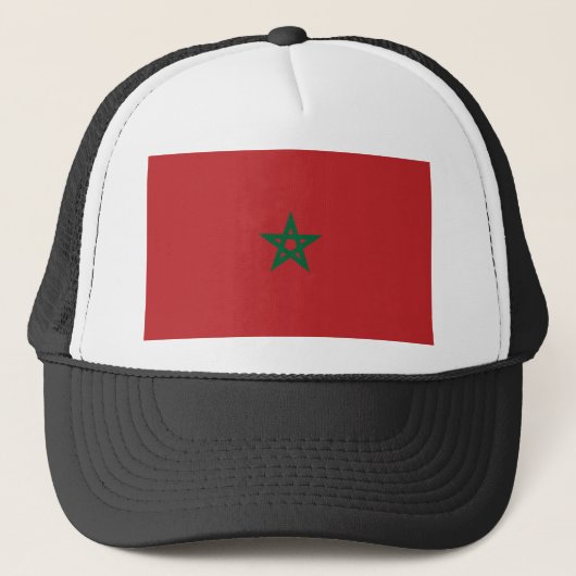 Marokkaanse vlag trucker pet (Voorkant)