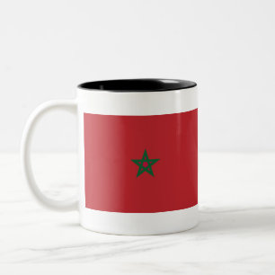 Marokkaanse vlag tweekleurige koffiemok