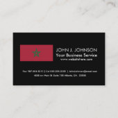 Marokkaanse vlag visitekaartje (Voorkant)