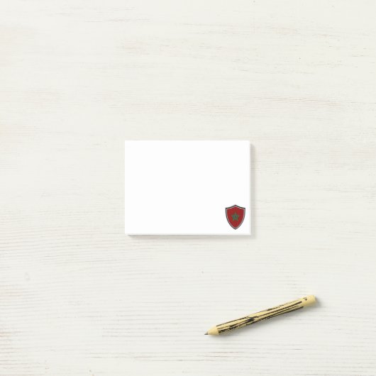 Marokkaanse vlaggen post-it® notes (Op bureau)