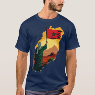 marokkaanse vlaggen zijn geliefd t-shirt