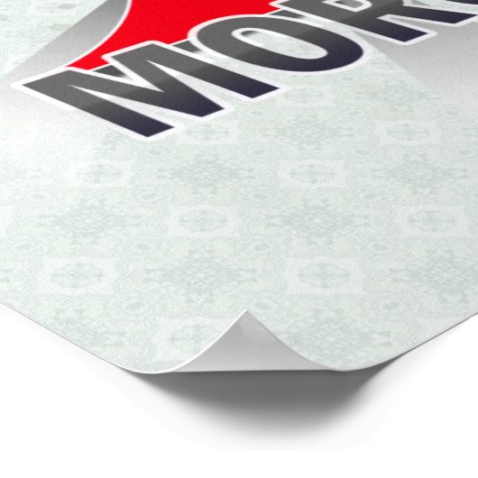 Marokkaanse vlaggenkaart 2.0 poster (Hoek)