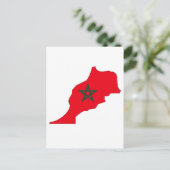 Marokkaanse vlaggenkaart briefkaart (Staand voorkant)