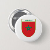 Marokkaanse vlaggenschip ronde button 5,7 cm (Voorkant /achterkant)