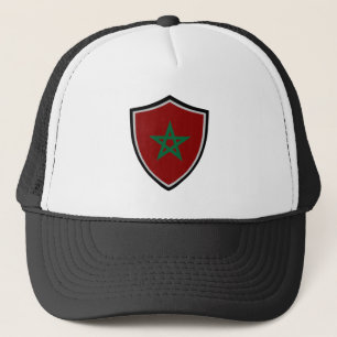 Marokkaanse vlagvoeringhoed trucker pet
