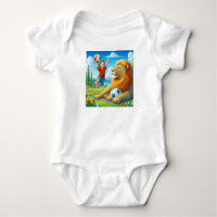 Marokkaanse Voetbal Baby Body.Leeuwen Trots Ontwer