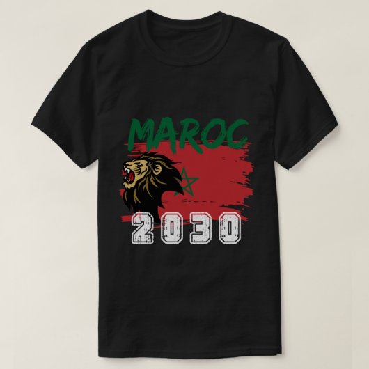 Marokkaanse voetbalfan t-shirt (Design voorkant)