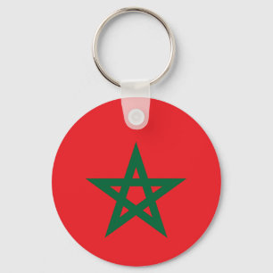 Marokkaanse voetbalvlag sleutelhanger