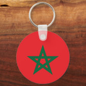 Marokkaanse voetbalvlag sleutelhanger (Voorkant)
