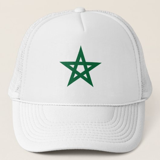 Marokkaanse voetbalvlag trucker pet (Voorkant)