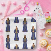 Marokkaanse vrouw in Caftan Papieren Bordje (Feest)