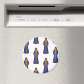 Marokkaanse vrouw in Caftan-patroon Magneet (Insitu (Vaatwasser))
