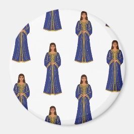 Marokkaanse vrouw in Caftan-patroon Magneet