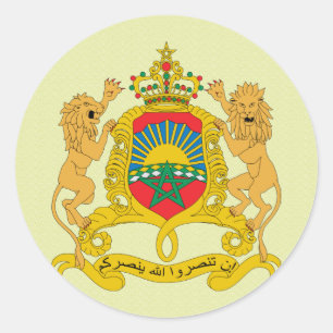 Marokkaanse wapenstilstand ronde sticker