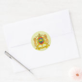 Marokkaanse wapenstilstand ronde sticker (Envelop)