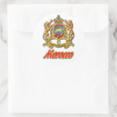 Marokkaanse wapenstilstand ronde sticker (Tas)