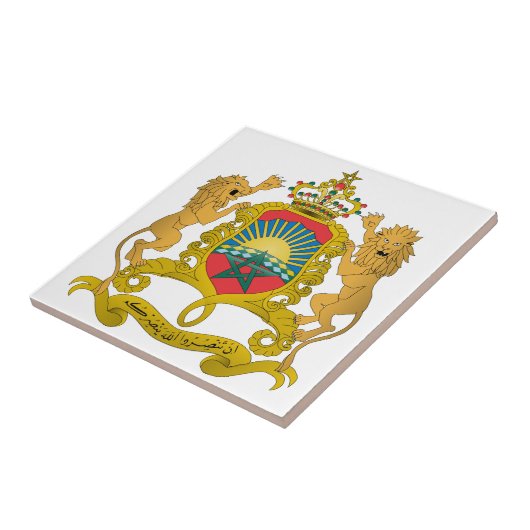 Marokkaanse wapenstilstand tegeltje (Zijkant)