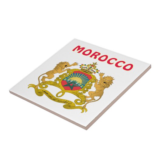 Marokkaanse wapenstilstand tegeltje (Zijkant)