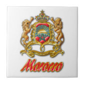 Marokkaanse wapenstilstand tegeltje (Voorkant)