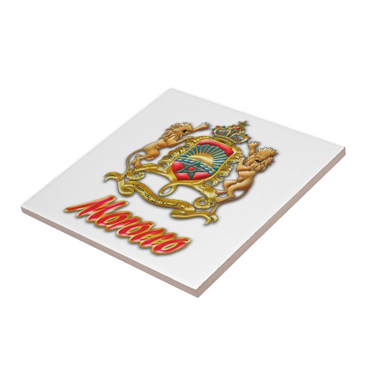 Marokkaanse wapenstilstand tegeltje (Zijkant)