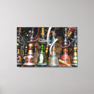 Marokkaanse waterpijpen te koop canvas afdruk