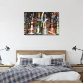 Marokkaanse waterpijpen te koop canvas afdruk (Insitu (Slaapkamer))