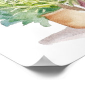 Marokkaanse Waterverf Boho Poster (Hoek)