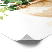 Marokkaanse Waterverf Boho Poster (Hoek)