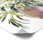 Marokkaanse Waterverf Boho Poster (Hoek)