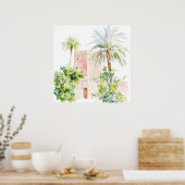 Marokkaanse Waterverf Boho Poster (Keuken)
