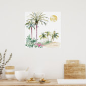 Marokkaanse Waterverf Boho Poster (Keuken)