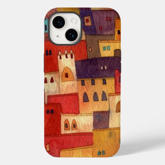 Marokkaanse Waterverf Case-Mate iPhone Case (Achterkant)