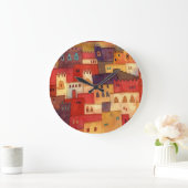 Marokkaanse Waterverf Grote Klok (Huis)