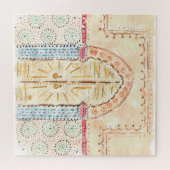 Marokkaanse Waterverf voor ondoorzichtige deuren J Legpuzzel (Horizontaal)