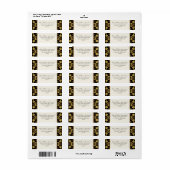 Marokkaanse wijn - Floral - Damascus - officieel h Etiket (Full Sheet)