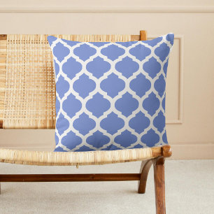 Marokkaanse witte blauwe pijp kussen