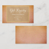 Marokkaanse woestijn chique bruiloft geschenk regi informatiekaartje (Voorkant / Achterkant)