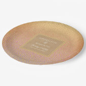 Marokkaanse woestijn chique bruiloft papieren bordje (Gekanteld)