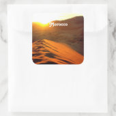 Marokkaanse woestijn vierkante sticker (Tas)