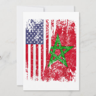 MAROKKAANSE WORTELS | Halve Amerikaanse Vlag | MAR Kaart