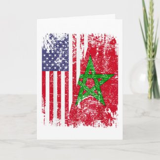 MAROKKAANSE WORTELS | Halve Amerikaanse Vlag | MAR Kaart