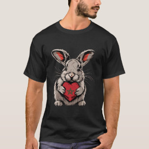 Marokkaanse wortels Hart Konijn Marokkaanse trots T-shirt