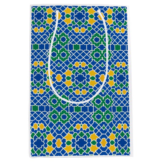 Marokkaanse zelij medium cadeauzakje (Voorkant)
