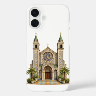 Marokkaanse Zellige-kerktas voor iPhone 16 Elegant Hoesje