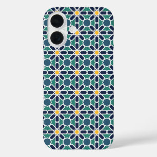 Marokkaanse Zellige Patroonkunst (Zelij) iPhone 16 Hoesje