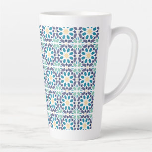 Marokkaanse Zellige-tegelpatroonmok Latte Mok