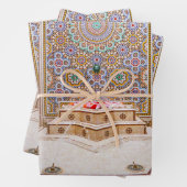 marokkaanse zellij , mozaïekhoudende tegels inpakpapier vel (In situ)