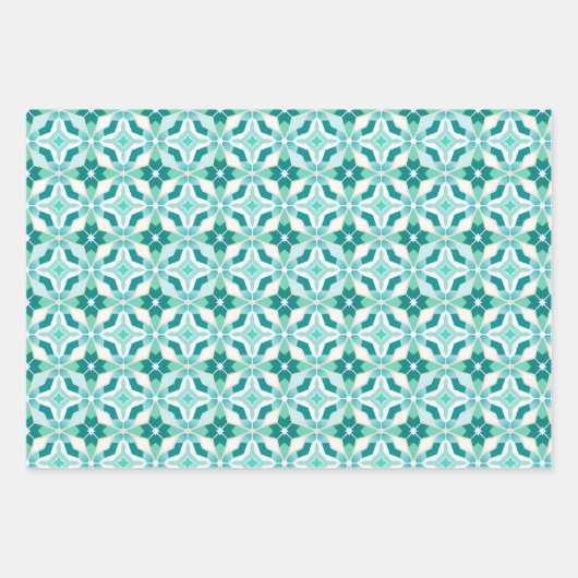 Marokkaanse Zellij Patroon Gift Wrapping Papier Bl Inpakpapier Vel (Voorkant 3)