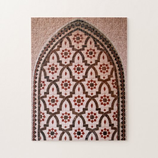 Marokkaanse zezellij, mozaïekhoudende tegels legpuzzel (Verticaal)