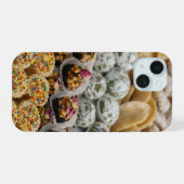 Marokkaanse Zoetigheden Dessert Patroon iPhone Hoe 15 Case (Achterkant horizontaal)